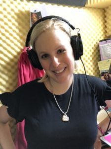 Laura Schreiber Female Voice Over Talent In Her Booth