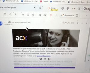 Email from acx 